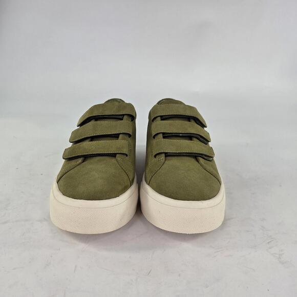 Vince Sunnyside Shoes Womens Size 10 Green Suede Strap Casual Low Top Sneakers - Picture 2 of 10